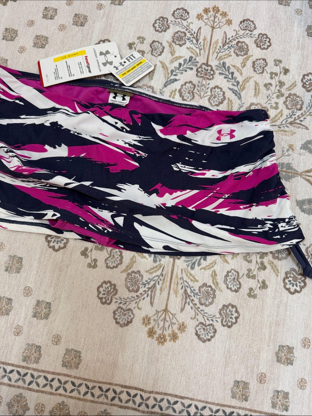 Under Armour Pink Black White Printed Athletic Skort